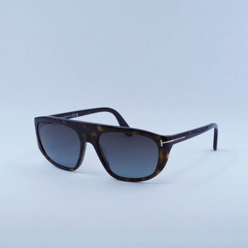 Tom Ford Edward02 FT1002 52B Sunglasses -Dark Havana Frame, Smoke Lenses